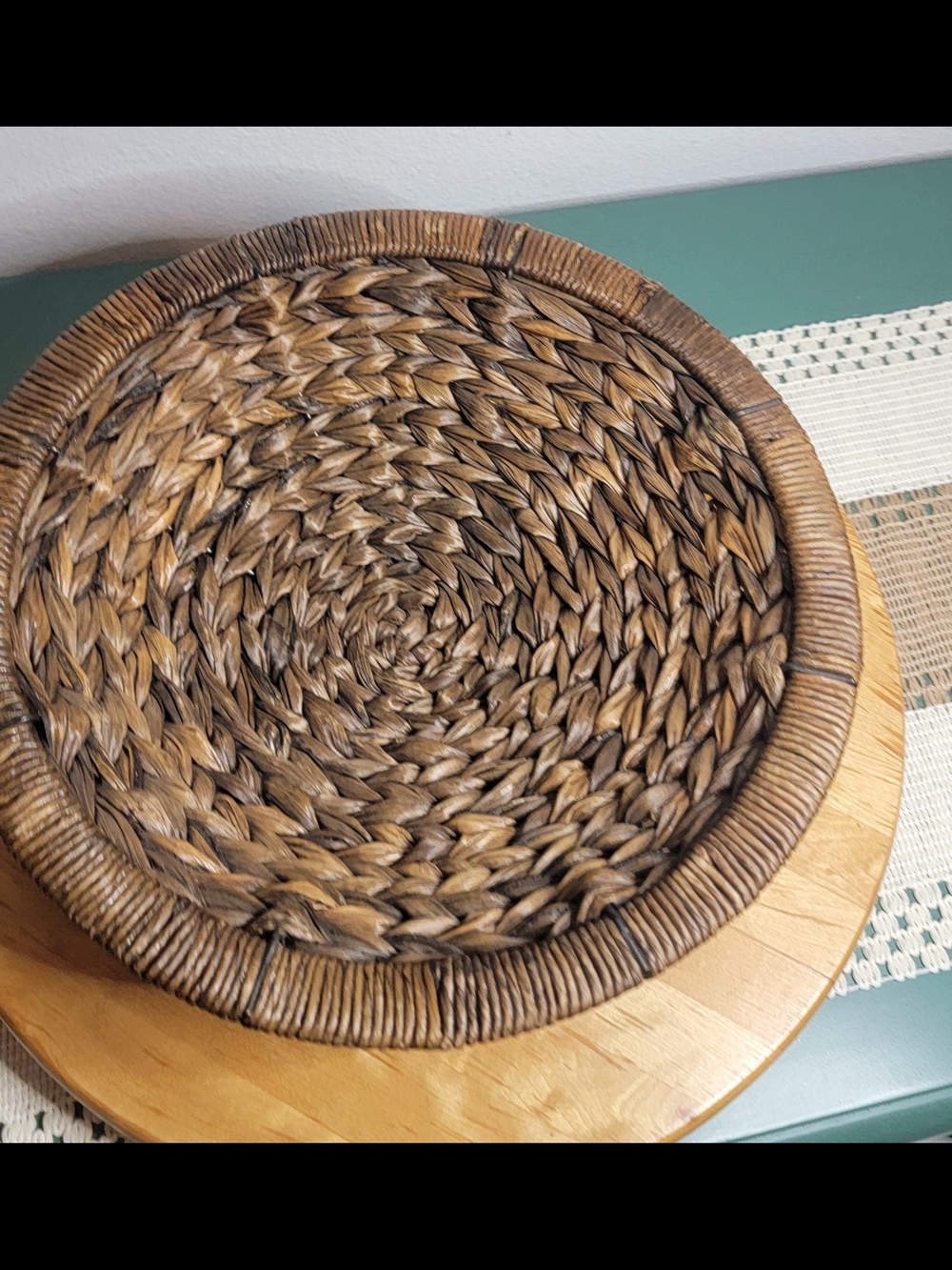 Source Unknown Handwoven Seagrass Basket - Brown
